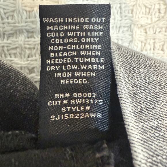 Sincerely Jules 9 29 high rise paperbag cuffed stonewash shorts SH 3019 - Picture 5 of 12